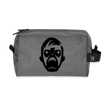 Zombie Monster - Recycled Toiletry Zip Bag - anthracite - Front