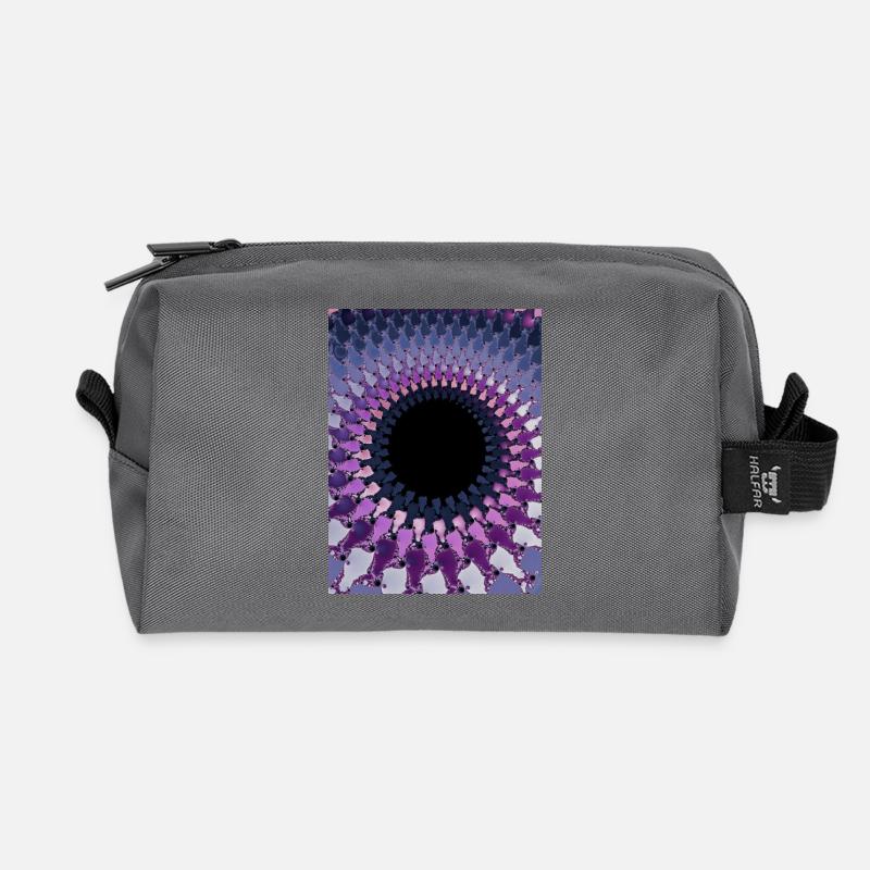 Abstrait - Trousse de toilette en tissu recyclé - anthracite