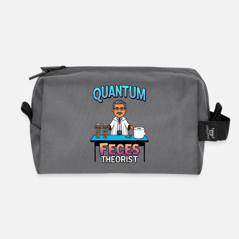 Quanten Fäkalien Theoretiker - Recycelte Kulturtasche - Anthrazit