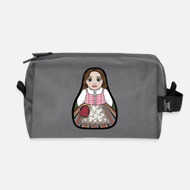 MedelpadStinta - Recycled Toiletry Zip Bag - anthracite