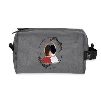 Meilleur ami - Trousse de toilette en tissu recyclé - anthracite - Devant