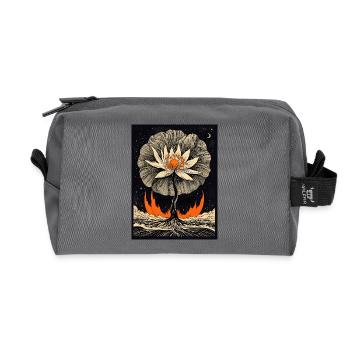 Cendres et nectar - Trousse de toilette en tissu recyclé - anthracite - Devant