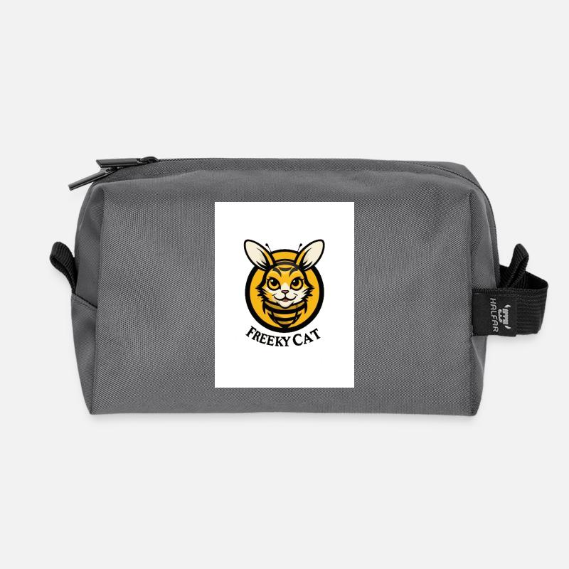 Freeky Cat catsbee - Recycelte Kulturtasche - Anthrazit