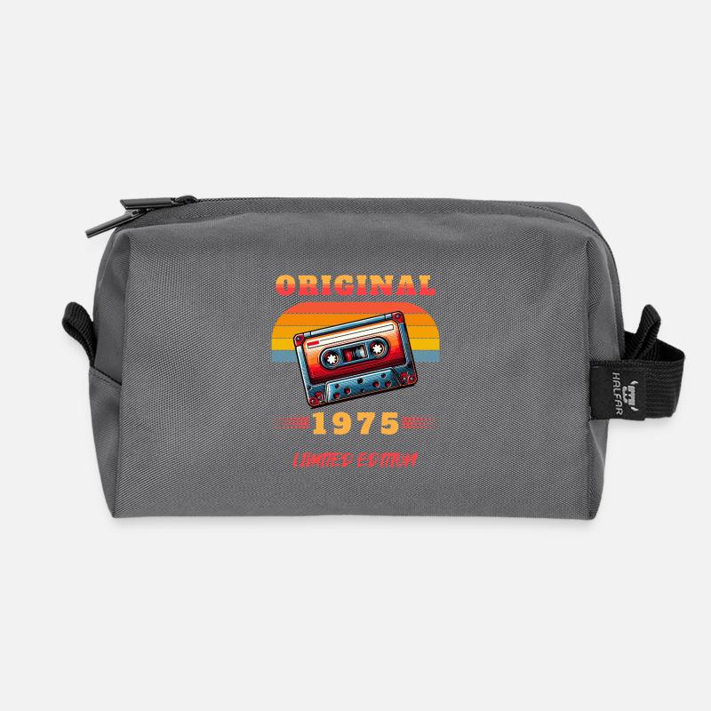 1975 Vintage Geburtstag Retro Original - Recycelte Kulturtasche - Anthrazit
