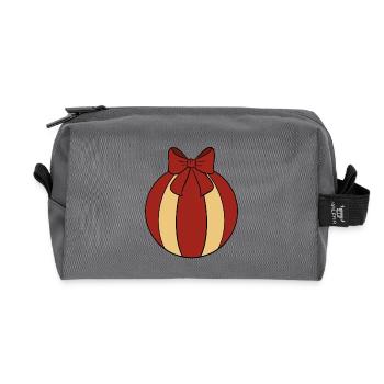 Weihnachtskugel  - Recycelte Kulturtasche - Anthrazit - Vorne