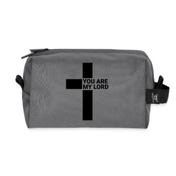 YOU ARE MY LORD - Recycelte Kulturtasche - Anthrazit - Vorne