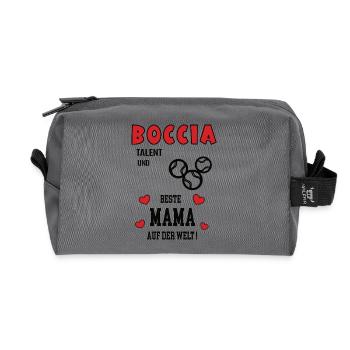 Joueuse de boccia Maman Joueuse de boccia Maman Boule - Trousse de toilette en tissu recyclé - anthracite - Devant