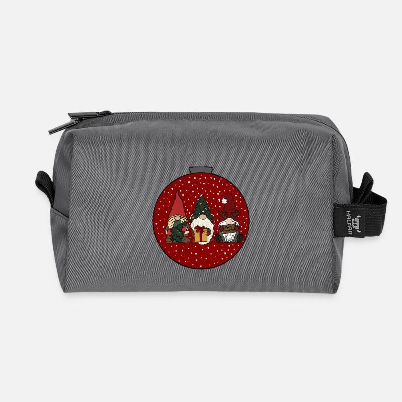 Weihnachtskugel  - Recycelte Kulturtasche - Anthrazit