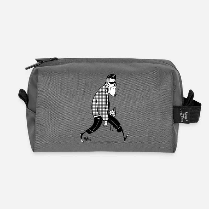 Hipster - Recycelte Kulturtasche - Anthrazit