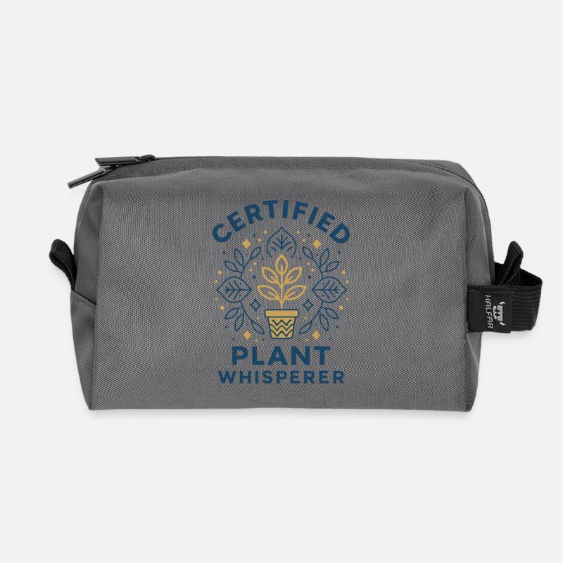 Pflanzenflüsterer - Recycelte Kulturtasche - Anthrazit