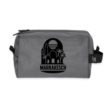 Marrakech Silhouette - Trousse de toilette en tissu recyclé - anthracite - Devant