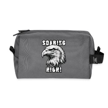 Golden Eagle Soaring High Liberty - Recycled Toiletry Zip Bag - anthracite - Front