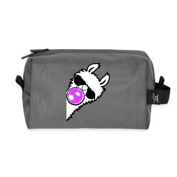 Lama Kaugummi Sonnenbrille Seitenprofil Cool Seite - Recycelte Kulturtasche - Anthrazit - Vorne