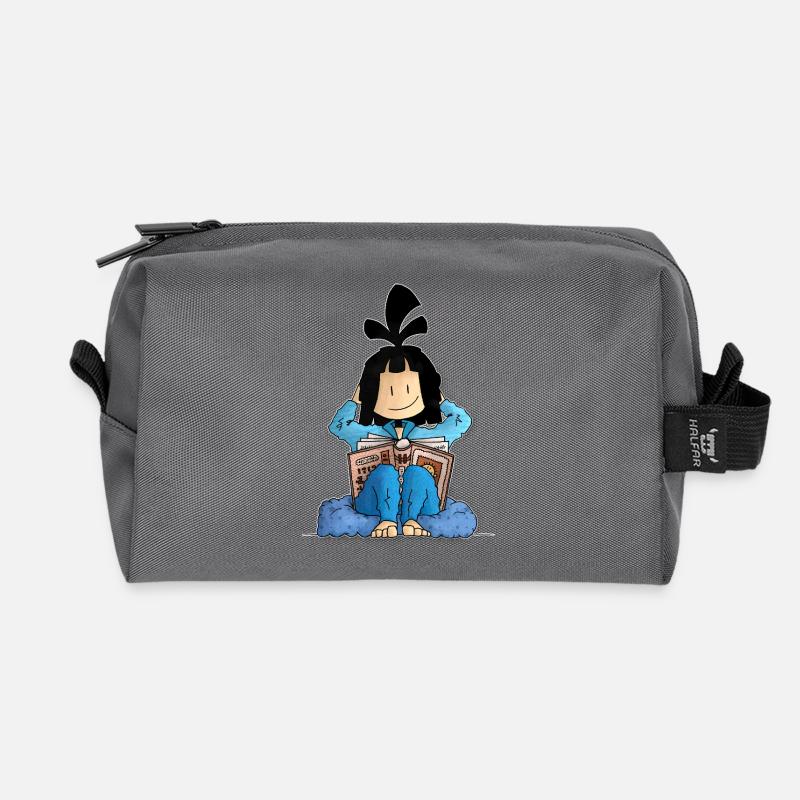 Scott - the super workshop manual / - Recycled Toiletry Zip Bag - anthracite
