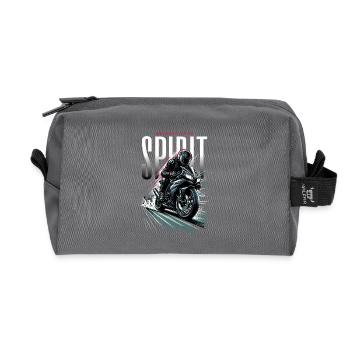 Spirit Sprint Moto Rider - Recycelte Kulturtasche - Anthrazit - Vorne