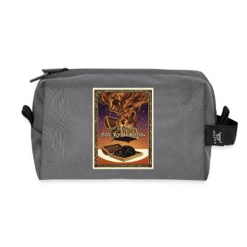 Pas mon chat démoniaque - Trousse de toilette en tissu recyclé - anthracite - Devant