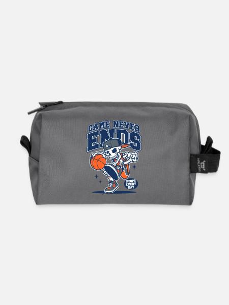 Basketball Basketballer - Recycelte Kulturtasche - Anthrazit