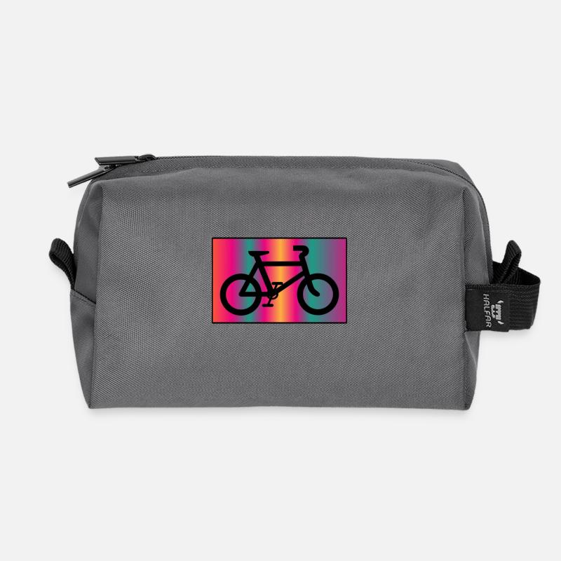FAHRRAD - Recycelte Kulturtasche - Anthrazit