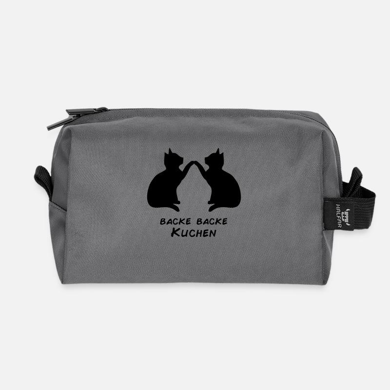 Backe Backe Kuchen - Recycelte Kulturtasche - Anthrazit
