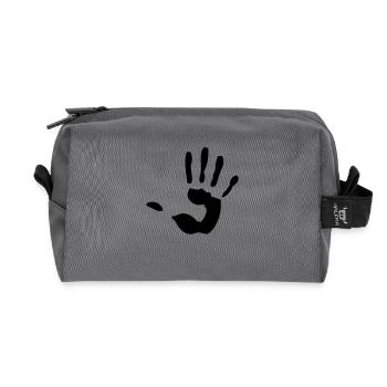 handprint sign - Trousse de toilette en tissu recyclé - anthracite - Devant