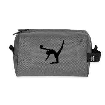 gymnast sport - Recycelte Kulturtasche - Anthrazit - Vorne