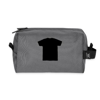 t-shirt - Recycelte Kulturtasche - Anthrazit - Vorne