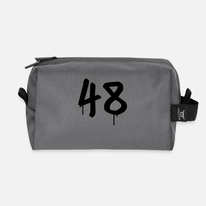 Tag : 48 - Trousse de toilette en tissu recyclé - anthracite