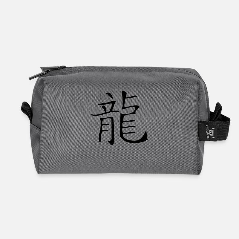Drache - 1964, 1976, 19, 2000 - Recycelte Kulturtasche - Anthrazit