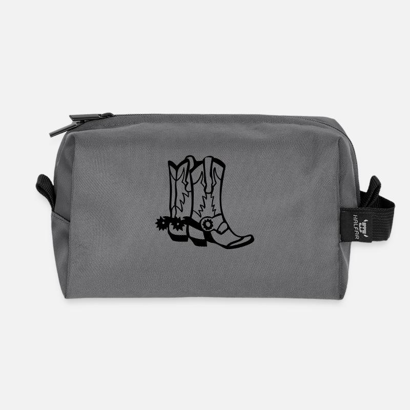 cowboystiefel ... von wicki_de - Recycelte Kulturtasche - Anthrazit