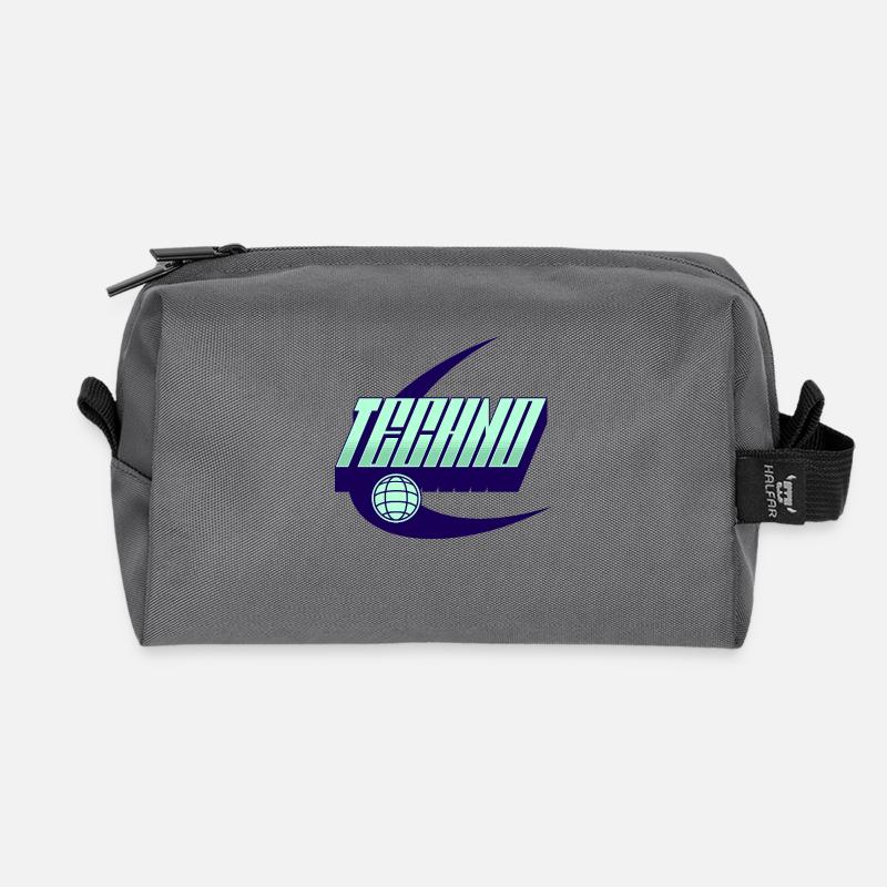 Techno - Recycelte Kulturtasche - Anthrazit
