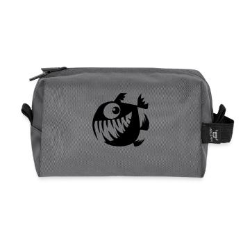 Merry Perry - Recycled Toiletry Zip Bag - anthracite - Front