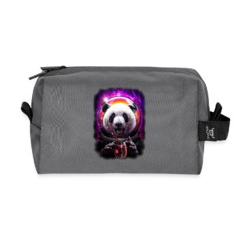 PANDANAUT - Recycelte Kulturtasche - Anthrazit - Vorne
