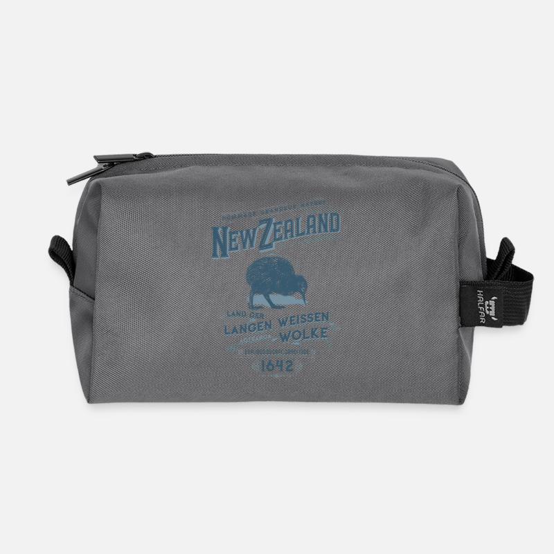 Aotearoa - Neuseeland - Recycelte Kulturtasche - Anthrazit