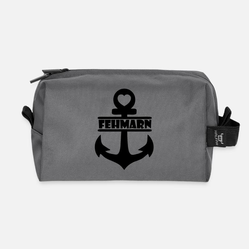 Anker Fehmarn - Recycelte Kulturtasche - Anthrazit