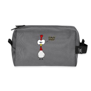 Crazy Chick - Recycelte Kulturtasche - Anthrazit - Vorne