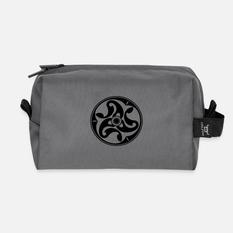 RuSwa - Recycled Toiletry Zip Bag - anthracite