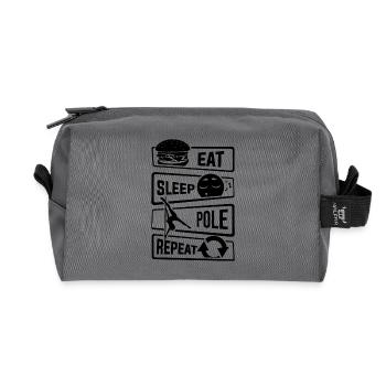 Eat Sleep Pole Dance Repeat - Poledance Tanzen - Recycelte Kulturtasche - Anthrazit - Vorne