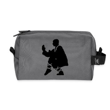Kung fu Shaolin - Trousse de toilette en tissu recyclé - anthracite - Devant