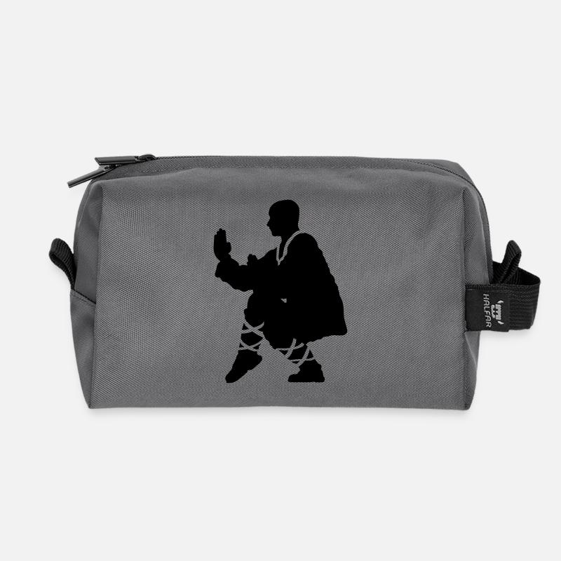 Kung fu - Recycelte Kulturtasche - Anthrazit