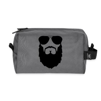barbu lunette de soleil muslim boss sir gentleman - Trousse de toilette en tissu recyclé - anthracite - Devant