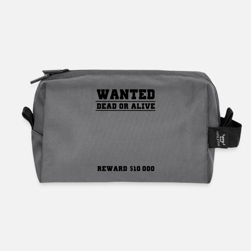 wanted selber gestalten - Recycelte Kulturtasche - Anthrazit