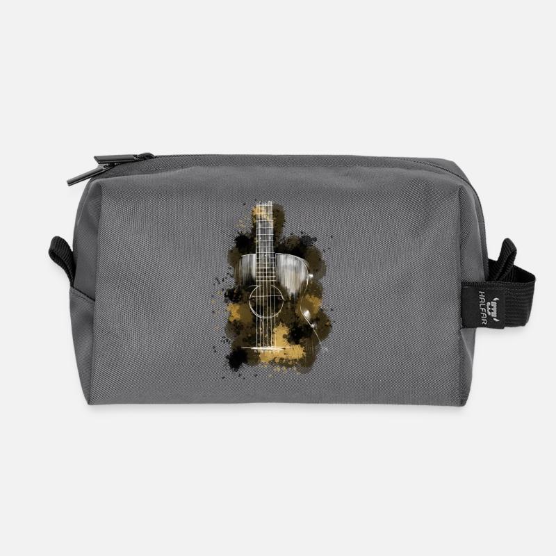 Gitarre - Recycelte Kulturtasche - Anthrazit