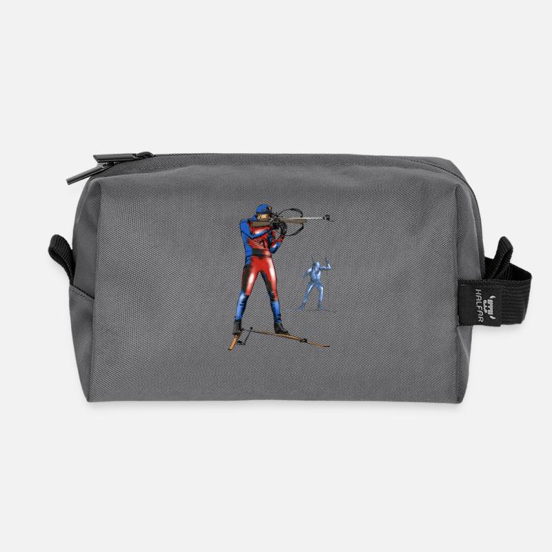Biathlon - Recycelte Kulturtasche - Anthrazit