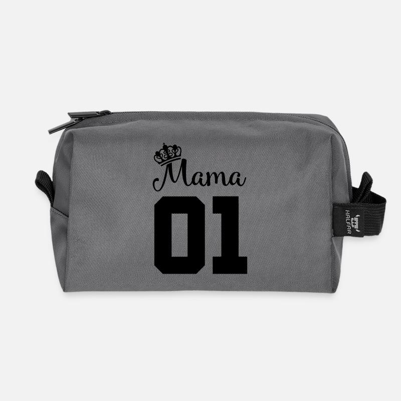 mama 01 - Recycelte Kulturtasche - Anthrazit