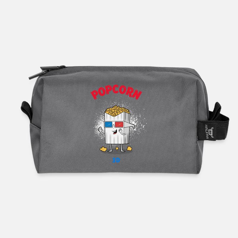 Popcorn - Recycelte Kulturtasche - Anthrazit