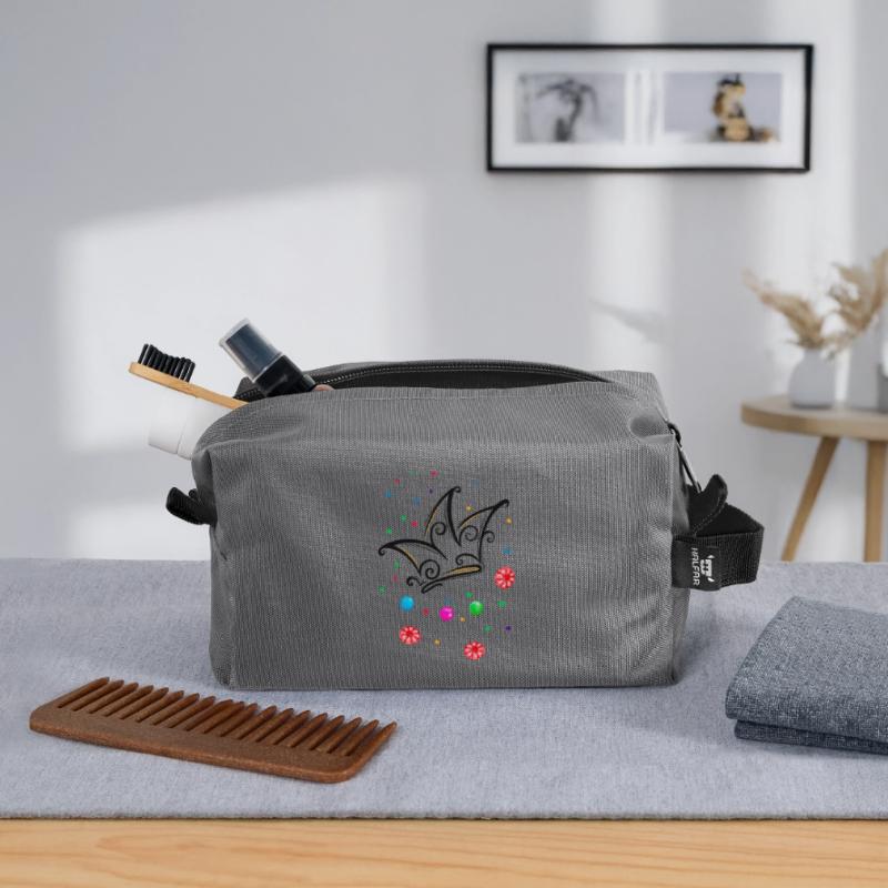 Fool’s Cap Candy Camel Trousse de toilette en tissu recyclé