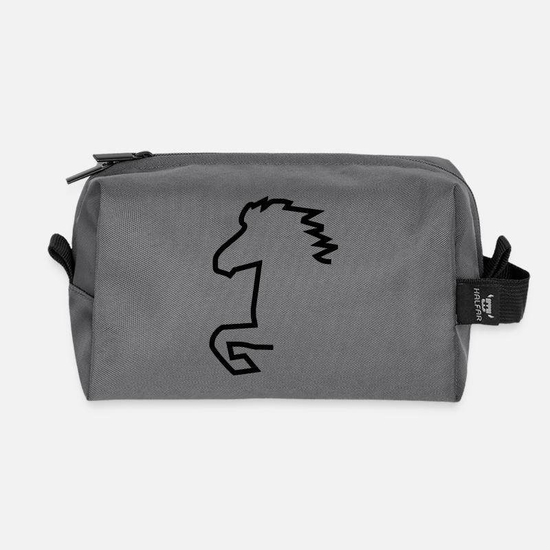 Islandpferd - Recycelte Kulturtasche - Anthrazit