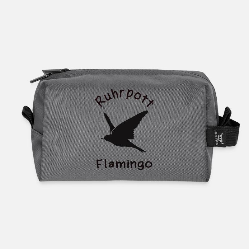 Ruhrpott Flamingo - Recycelte Kulturtasche - Anthrazit