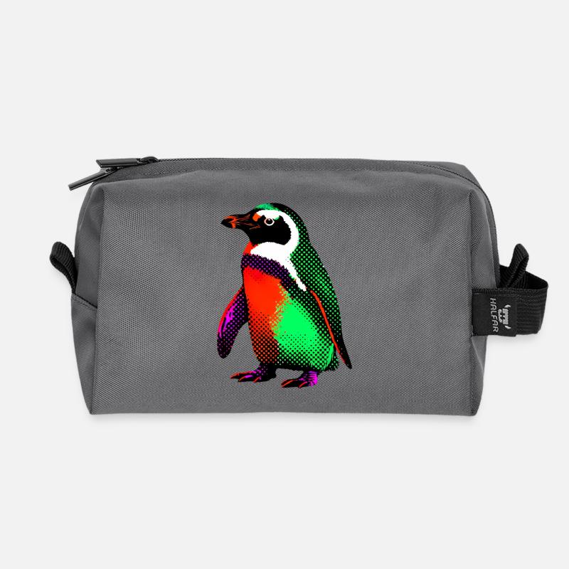 Pinguin - Recycelte Kulturtasche - Anthrazit
