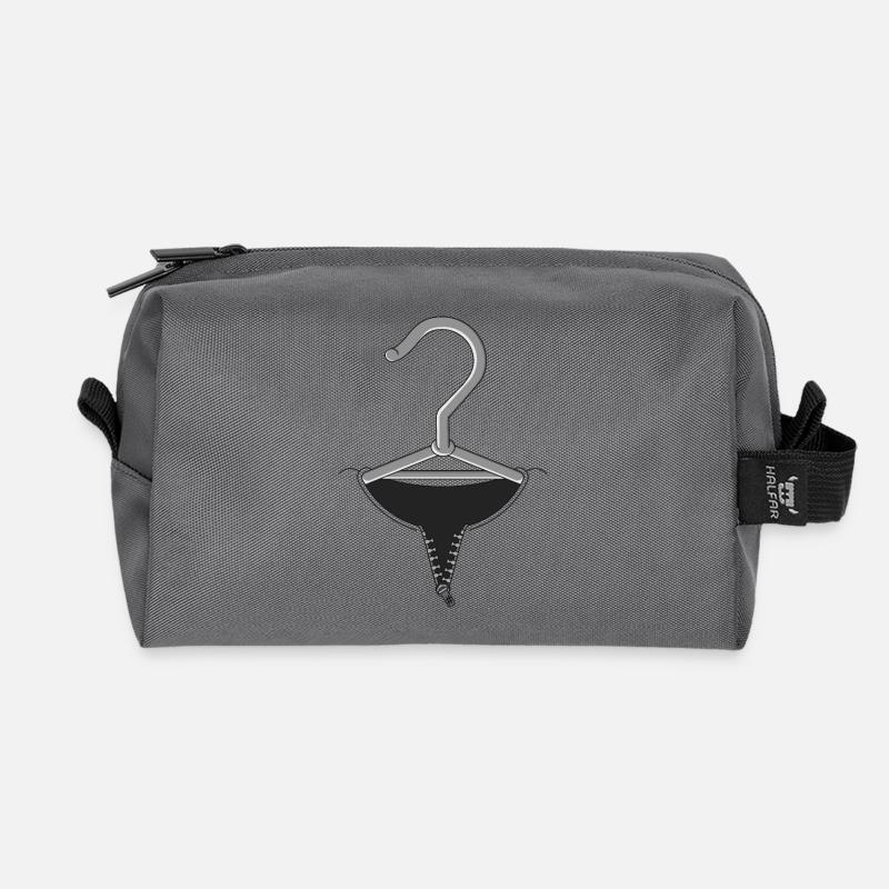 HEUTE BIN ich - Recycelte Kulturtasche - Anthrazit